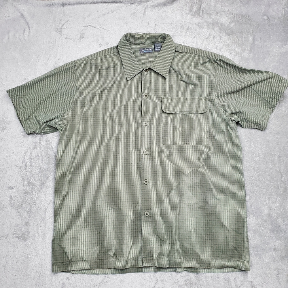 Vintage Levi's SilverTab Button Up Shirt 2000 Green Men's XL EUC